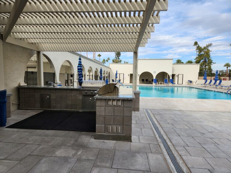 BBQ area by the Pool