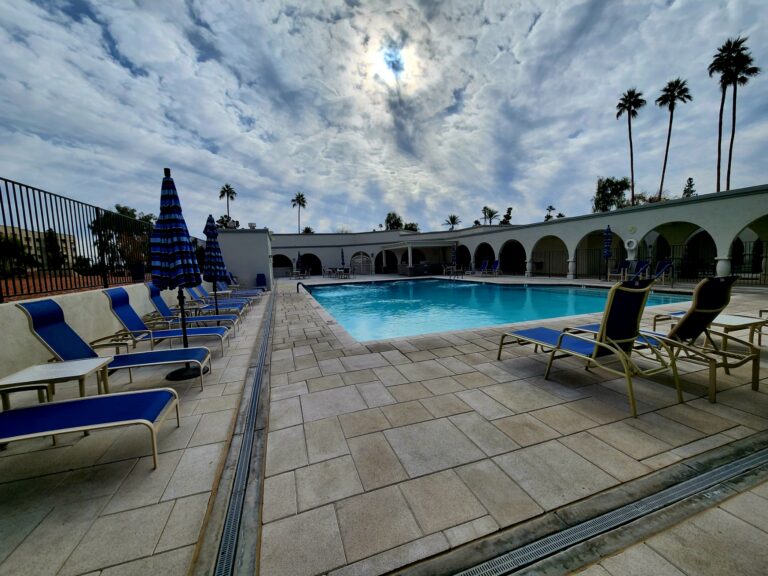 Looking out from the Hot Tub area