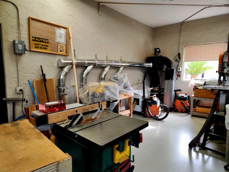 View of the Wood Shop equipment